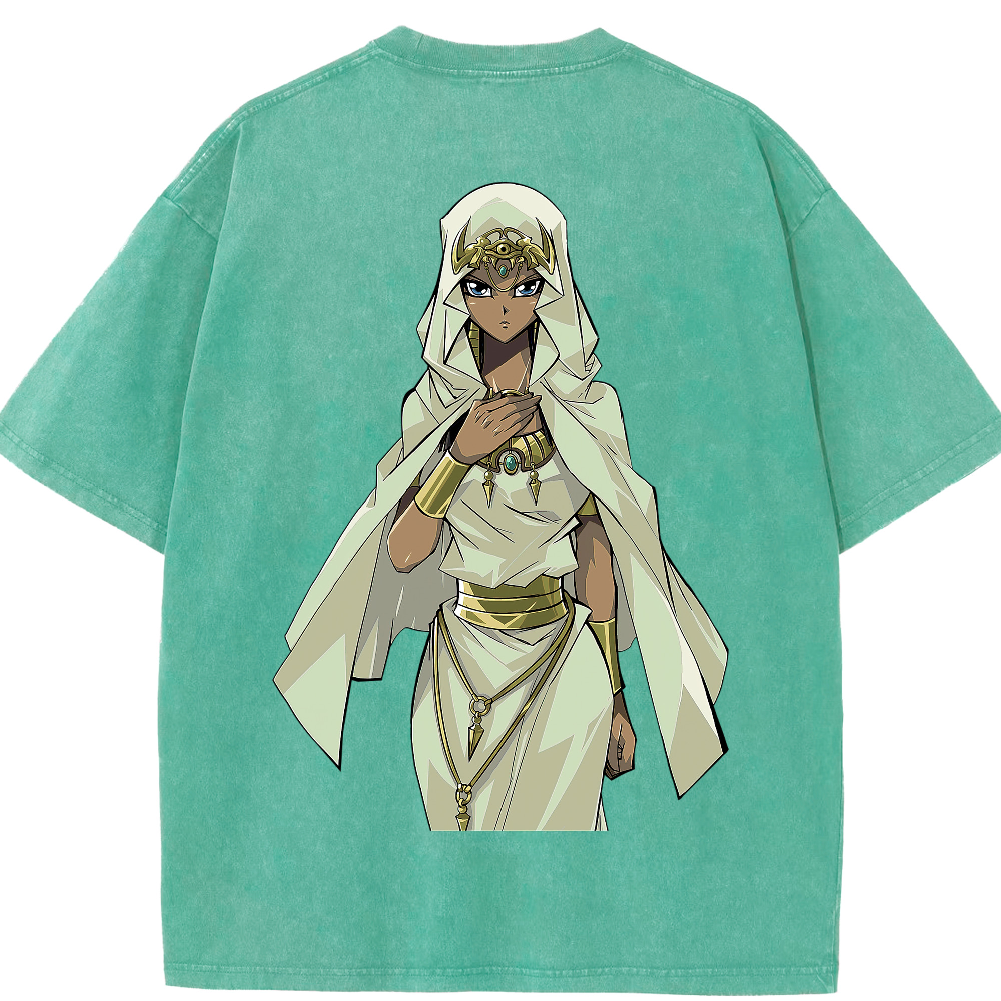（画像用） 遊☆戯☆王 Yu-Gi-Oh! 綿100% ヴィンテージ風 半袖Tシャツ（背面プリント）